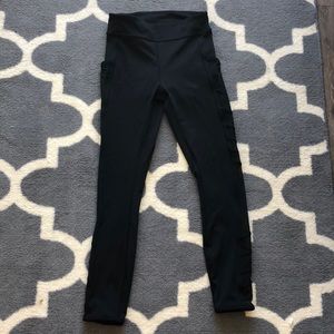 Lululemon 7/8 leggings with mesh side and pockets